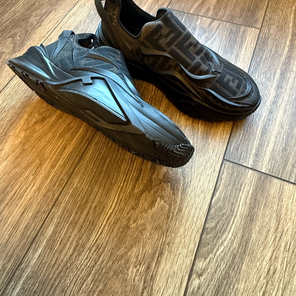 Fendi Men's Black Slip-On Sneakers